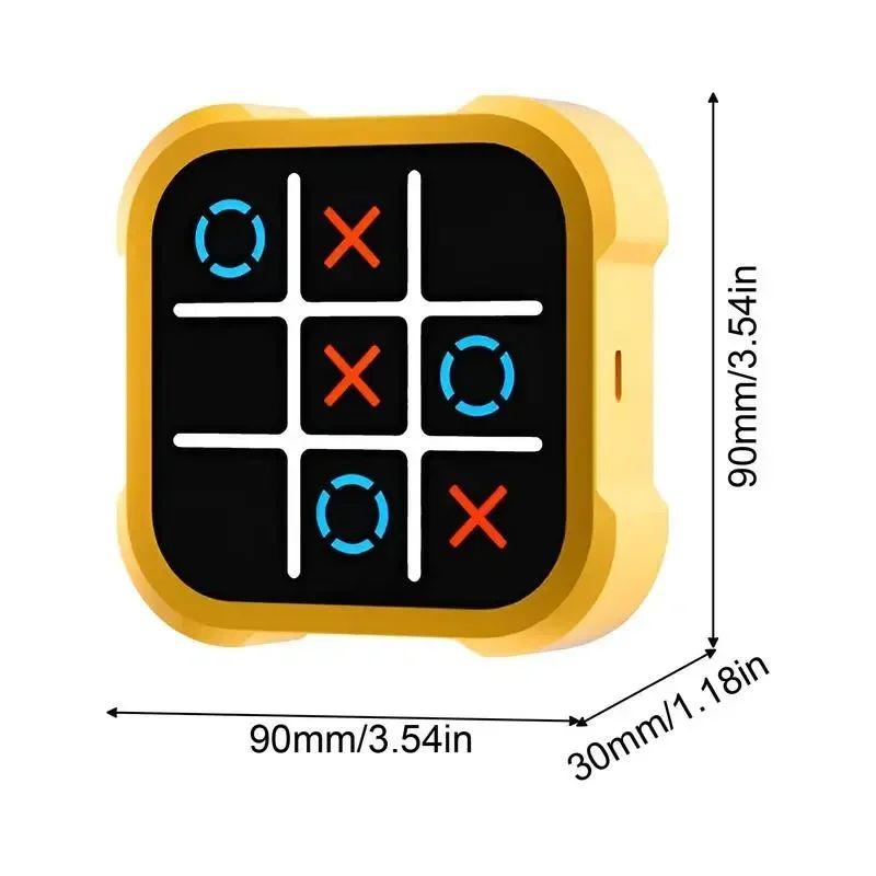 Tic Tac Toe Game, 3 in 1 Handheld Game Console, Portable Travel Games, Stress Relief Toy for Kids and Adults, Birthday&Christmas Gift for All Ages