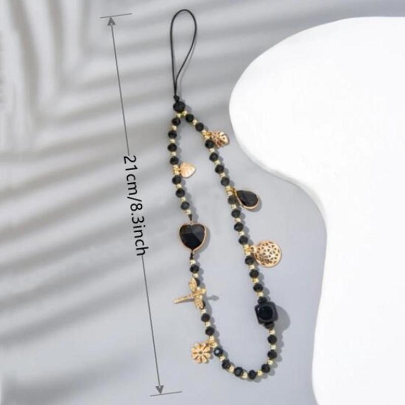 Cute Beaded Phone Chain, Fashionable Phone Lanyard, Phone Strap for Women & Girls, Mobile Phone Decoration Accessories