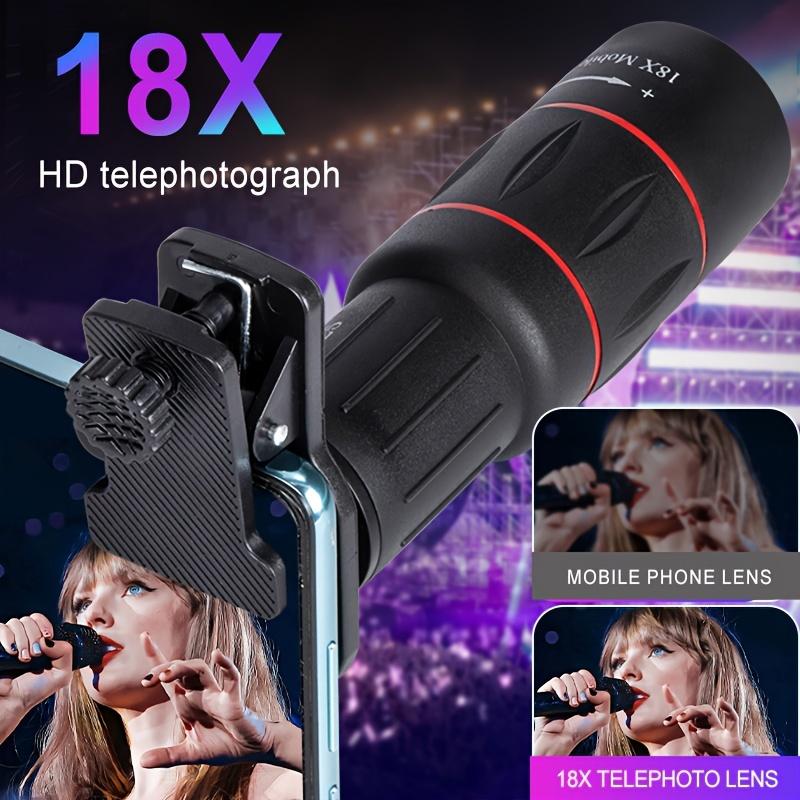 18X25 Long Focus Mobile Phone Lens, High Magnification Zoom, Ideal for Camping and Outdoor Photography