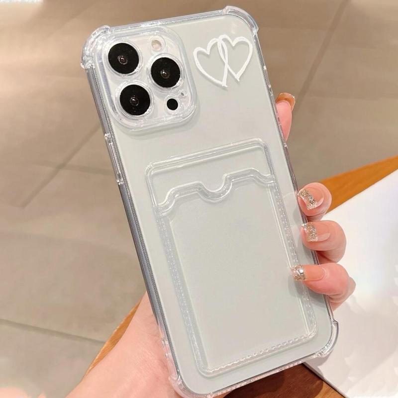 Fall Transparent Phone Case with Photo Slot, Transparent Phone Protective Cover, Phone Accessories Compatible with iPhone XR 11 12 13 14 15 Pro Max 15 Plus, for iPhone 16 Pro Max Case