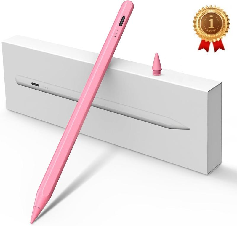 Apple Pencil for iPad9th&10th Generation-iPad Pencil 2ndGeneration, Fast Charging iPad Stylus with Palm Rejection Compatiblewith 2018-2024 Apple iPad Pro11&12.9 inch, iPadAir 3 4 5,iPad 6-10,iPad Mini 5 6 Gen-tablet stylus stylus apple pencil（pink,white）