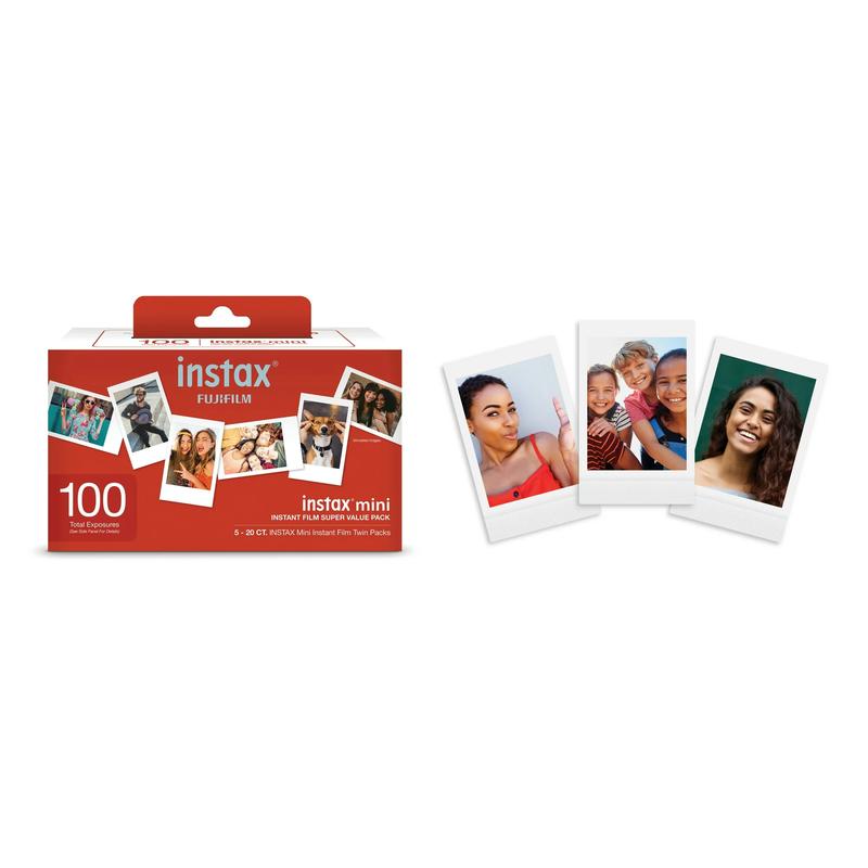 Fujifilm Instax Mini Instant Film- Super Value Pack- 100 Exposures