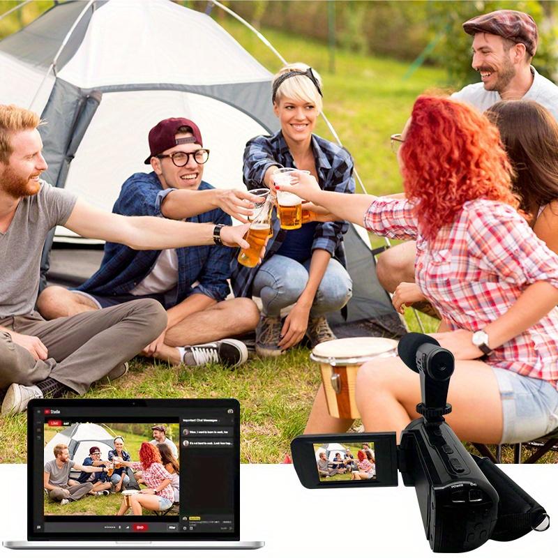 Portable Camera with 32G Memory Card, 16 Megapixel HD Microphone, 16x Digital Zoom, Rechargeable Camera, Recording Life By Flipping The Screen 270 Degrees. Suitable for Outdoor Camping, Travel, Family Daily Life Photography and Video.