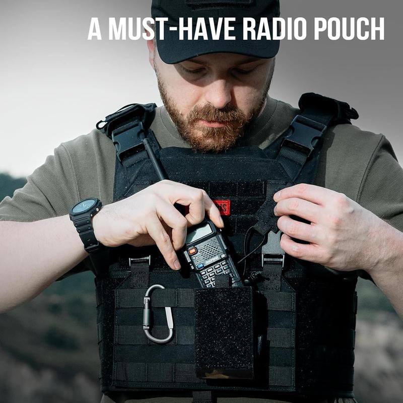 OneTigris Radio Pouch, Audio Walkie Talkie Bag Christmas Gift for Men