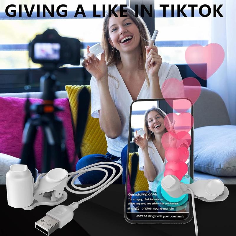 Video Live  Clicker, Phone Screen Device Speed Clicker, Simulated Finger Continuous Clicking, Adjustable Auto Physical Tapper, Suitable for Games,Reward Tasks(1 Second Fastest 50 Times)Accessories Console,back to school gift.