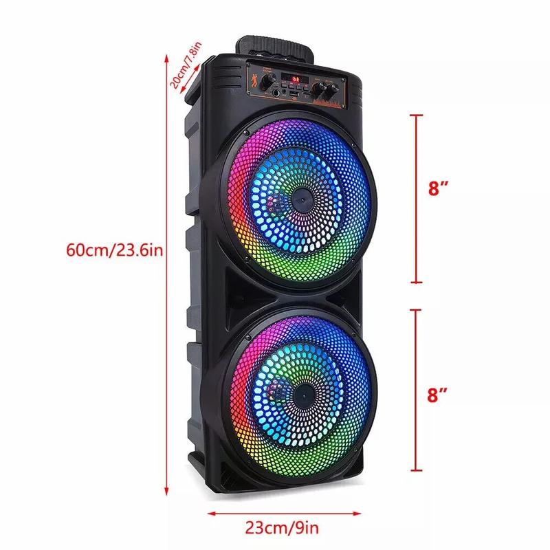 Bluetooth Speakers Big Powerful Wireless TWS Loud Portable Speaker LED Lights