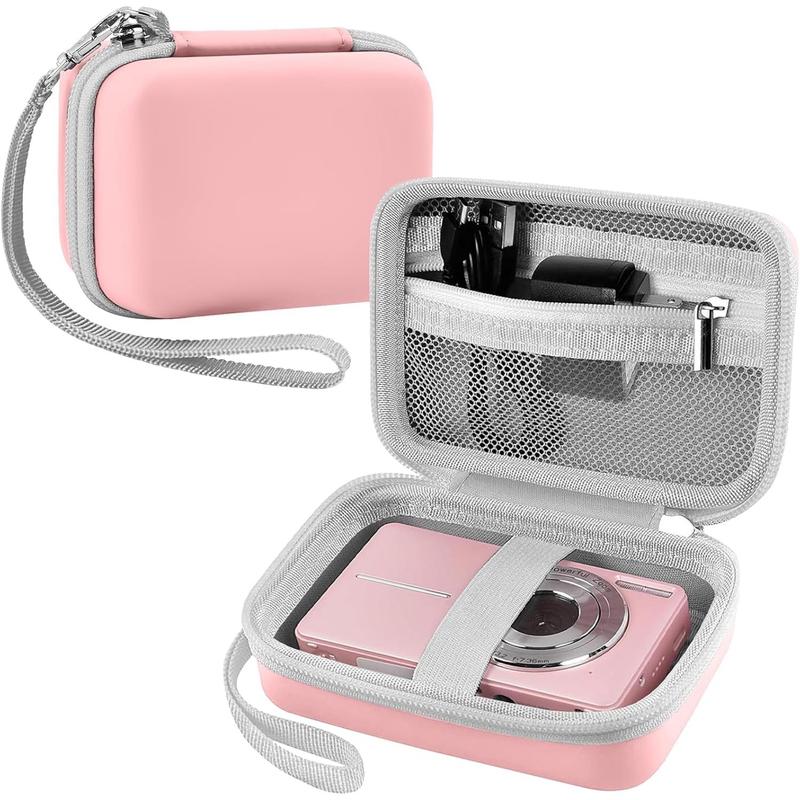 Digital Camera Case Compatible with FHD 1080P 44MP Point Digital Camera, Compact Camera for Teens - Pink (Case Only)