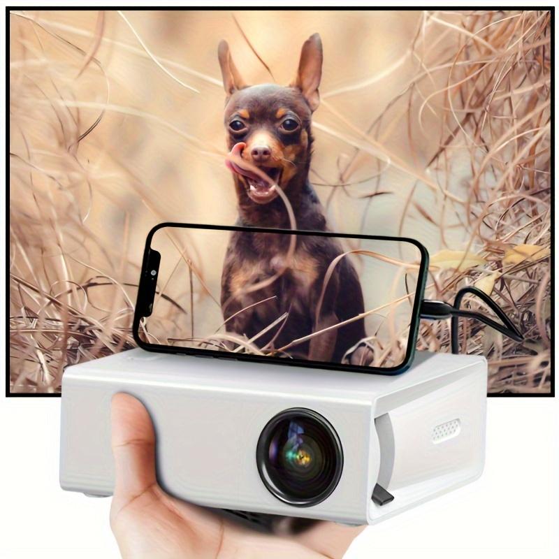 Mini Projector - High-Definition, Portable, Compatible with HDTV, USB, SD, and Holder, Perfect for Home Cinemas, Outdoor Camping, and Holiday Gifts