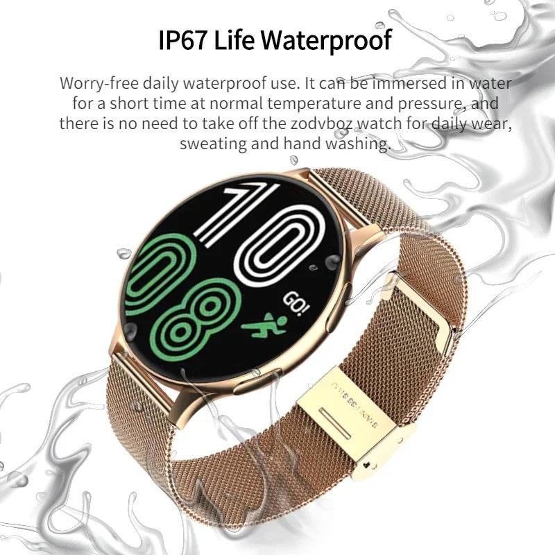 New Women Bluetooth Call Smart Watch HeartRate Blood Pressure Monitoring Smartwatches IP67 Waterproof Men Smartwatch+Box