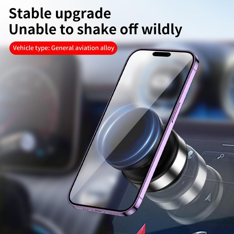 Magnetic Car Charger Phone Holder, Universal Car Phone Holder, Phone Holder Car Magnetic, Car Interior Accessories for Smartphone, Car Essentials Phone Navigation Holder