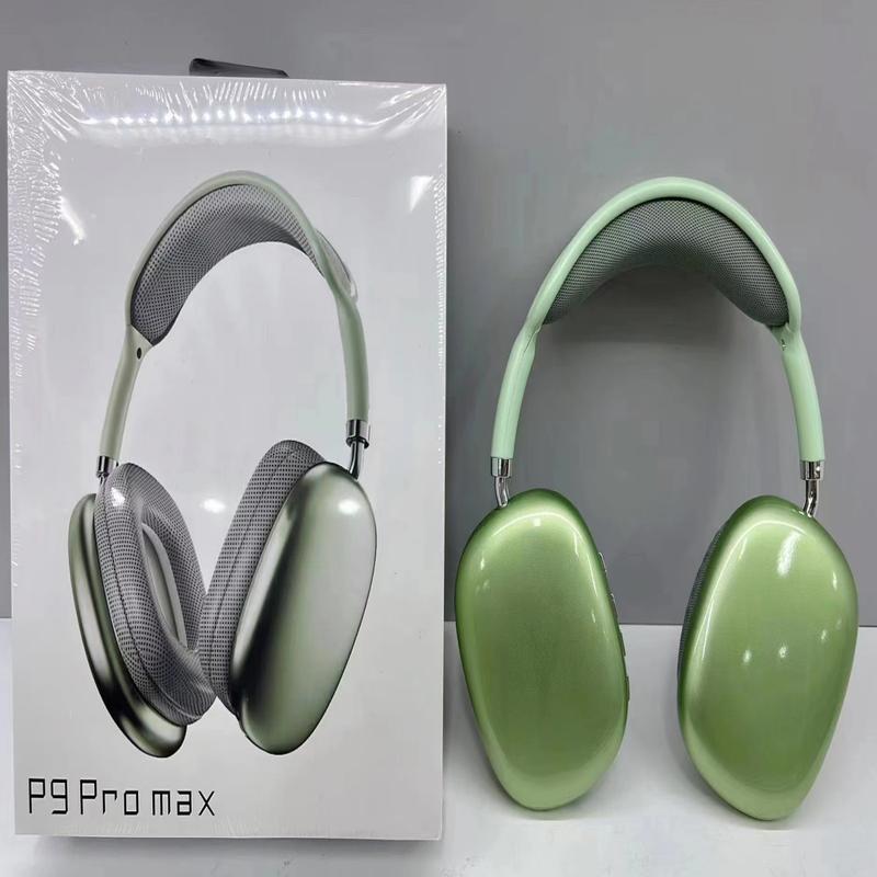 P9Pro Max active noise cancelling earphones Wireless Bluetooth earbuds Overear foldable Sports earphones Long standby foldable sports upper ear built-in microphone Audio earphones electronic folding