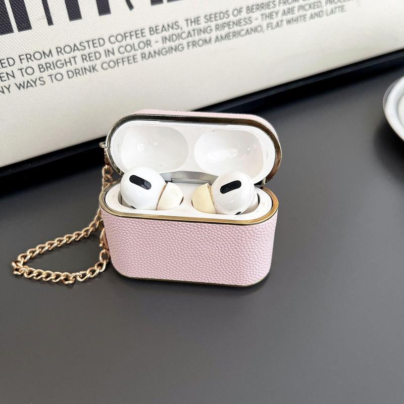 Elegant Bag Design Earphone Case, 1 Count PU Leather Earphone Protective Cover, Fashion Earphone Case for AirPods Pro