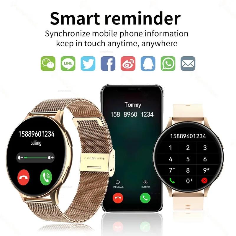 New Women Bluetooth Call Smart Watch HeartRate Blood Pressure Monitoring Smartwatches IP67 Waterproof Men Smartwatch+Box