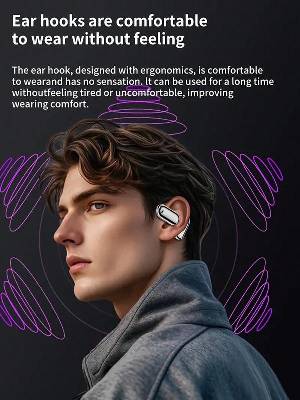 Touch Screen Earbuds,Over The Ear Earbuds,Intelligent Touch Screen Open Bluetooth Earphones,Q16Pro Touch Screen Display Earbuds,True Wireless Open Ear Earbuds Bluetooth 5.4,Noise Reduction