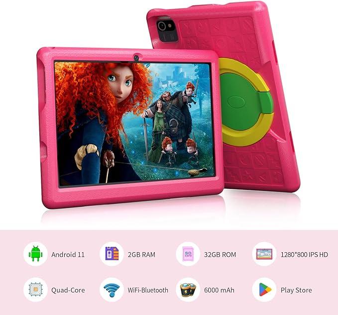 Aeezo Tablet 10.1inch -  Android 12 Tablet Quad-core, 2GB RAM+32GB ROM, 5000mAh, Dual Camera, WiFi