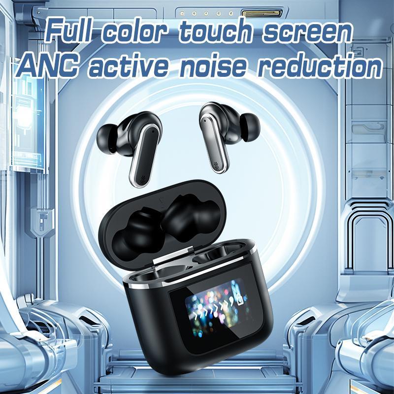 N1 Noise Cancellation Bluetooth Earphones  Bluetooth V5.4 Full Color Display Earphone