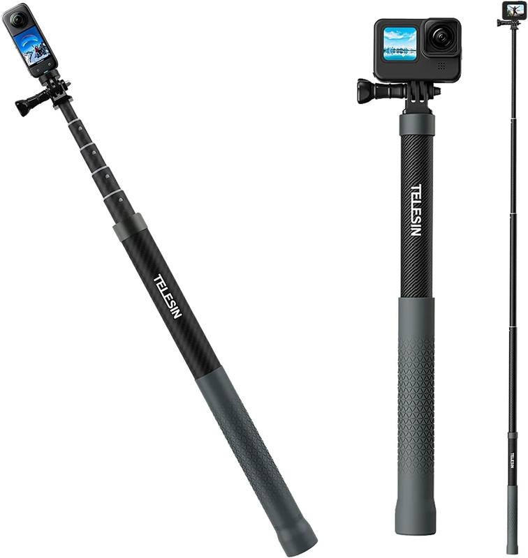 TELESIN Carbon Fiber Selfie Stick  for GoPro Insta360 (120cm 47.2