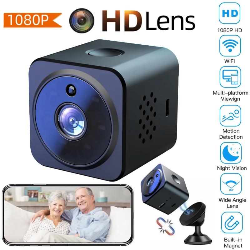 HD WiFi Mini Camera Dual Voice Intercom Remote Night Vision DV Security Cameras Audio Recorder Magnetic Attraction Cam