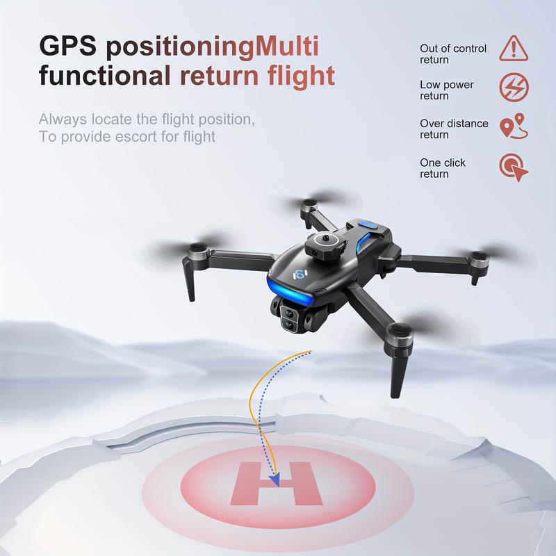 Dual Camera GPS Quadcopter S181 - Wi-Fi Enabled Remote Control Drone with Obstacle Avoidance, App Control, Fixed-Camera Mount, 720p Video, for Beginners, 14+ Age Group, USB Rechargeable Battery, GPS Return Home Function, 12-15 Min Flight Time, 1968.5inch