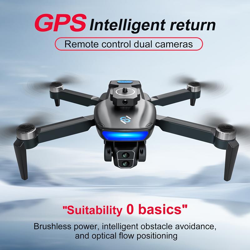 Dual Camera GPS Quadcopter S181 - Wi-Fi Enabled Remote Control Drone with Obstacle Avoidance, App Control, Fixed-Camera Mount, 720p Video, for Beginners, 14+ Age Group, USB Rechargeable Battery, GPS Return Home Function, 12-15 Min Flight Time, 1968.5inch