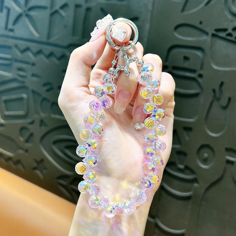 Artificial Zircon Beaded Phone Chain, Cute Phone Lanyard, Fashion Phone Strap for Women & Girls, Mobile Phone Decoration Accessories