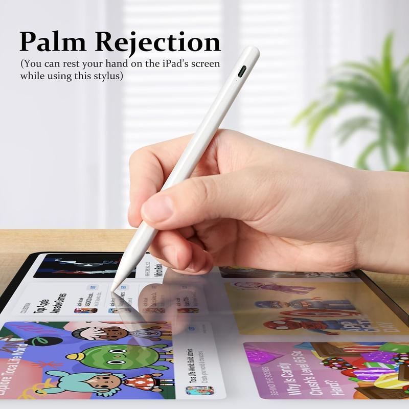 NEW  Stylus Pen for iPad with Palm Rejection Tilt Sensitivity,Fast Charge,13 Mins Fully Charged, Active Touch Screen Pencil Compatible with iPad 6 7 8 9 10,iPad Pro12.9&11