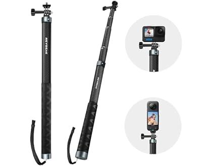 TELESIN Carbon Fiber Selfie Stick  for GoPro Insta360 (120cm 47.2