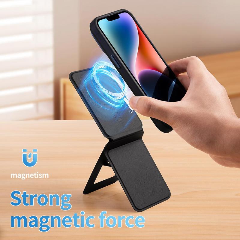 Magnetic Desktop Phone Holder, Adjustable Angle Desktop Phone Stand, Portable Foldable Phone Holder for iPhone 15 14 13 Pro Max Plus, Phone Stand, Phone Accessories