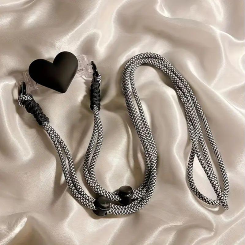 Heart Shaped Phone Chain, Phone Lanyard, Universal Phone Strap for Women & Girls, Fashion Phone Accessories for Daily Use