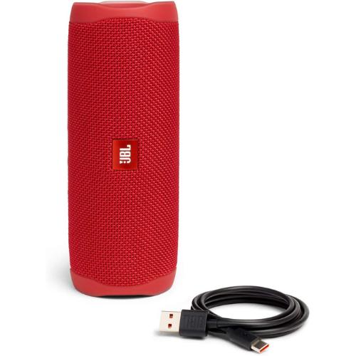 JBL FLIP 5 Portable Bluetooth Speaker - Waterproof & Durable, Red Audio Device