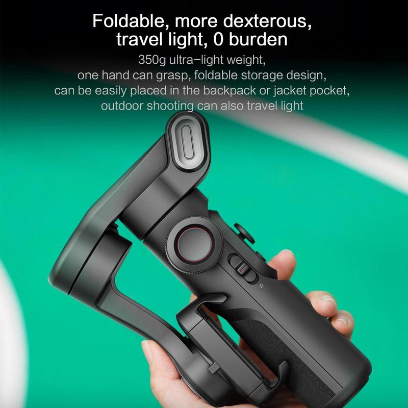 3-axis Anti-shake Smartphone Stabilizer, Foldable Vlog Equipment with Tripod, AI Face Tracking Stabilizer, Perfect for Vlog & Selfie