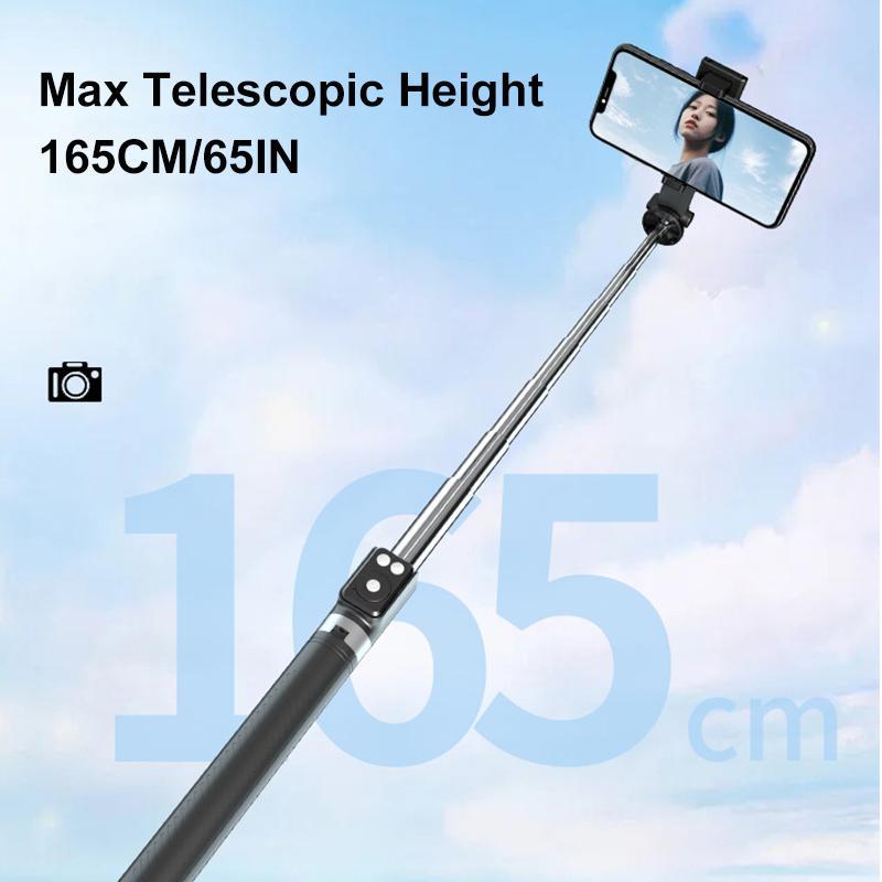 Multifunctional Selfie Stick, 1 Count Retractable Phone Tripod with Dual Beauty Fill Lights, Selfie Stick with BT Remote Control for Live Streaming