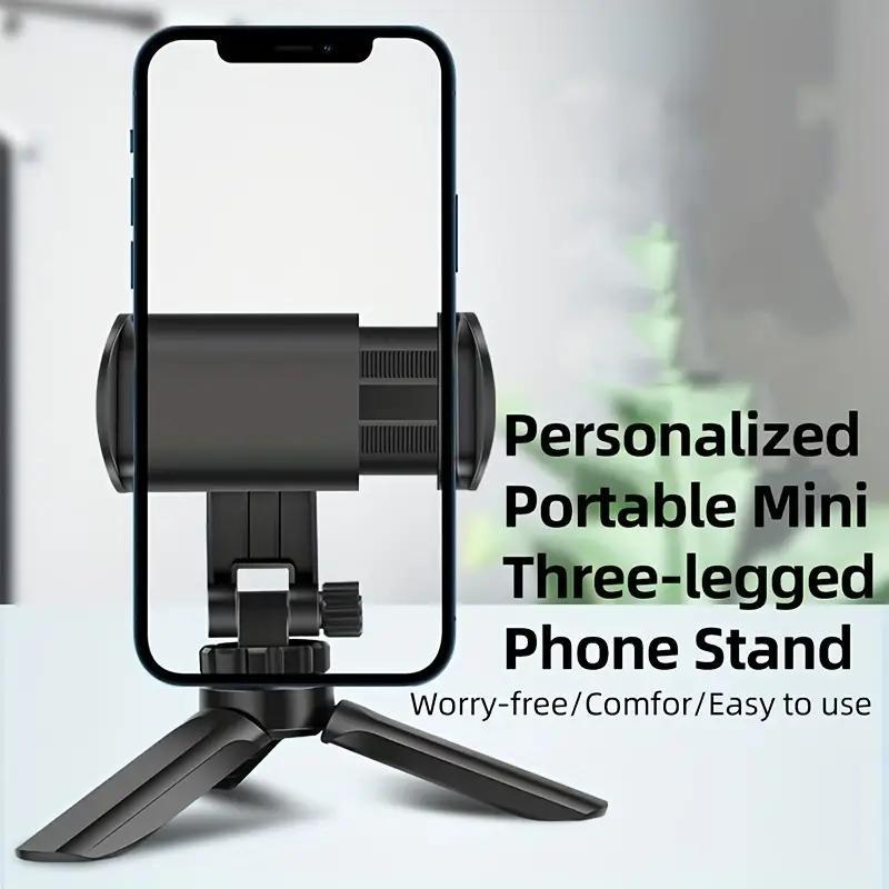 Portable Mini Desktop Tripod Bracket, Multi-angle Adjustable Smartphone Live Camera Phone Holder, Phone Accessories for Home Office