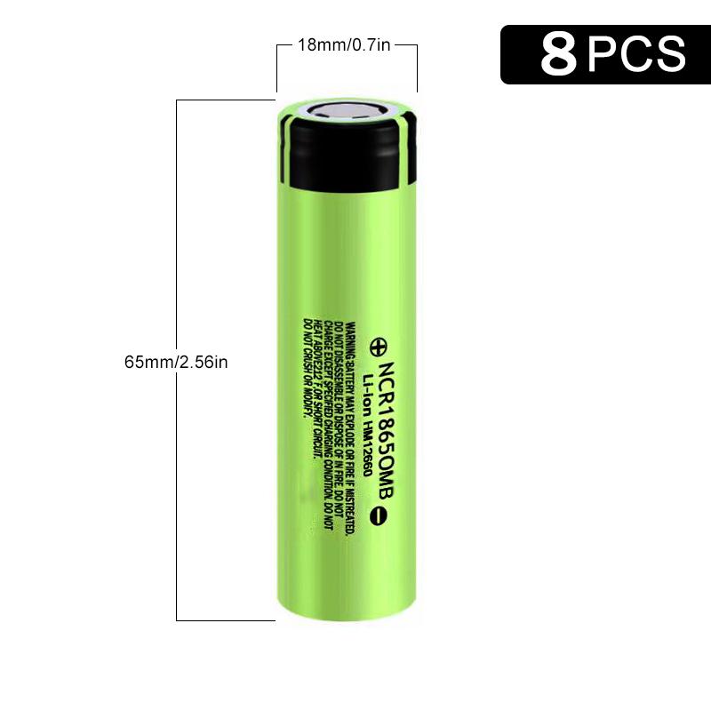 8 PCS Original 3600 mAh Rechargeable battery 18650 lithium battery adaptation 3.7V-4.2V device