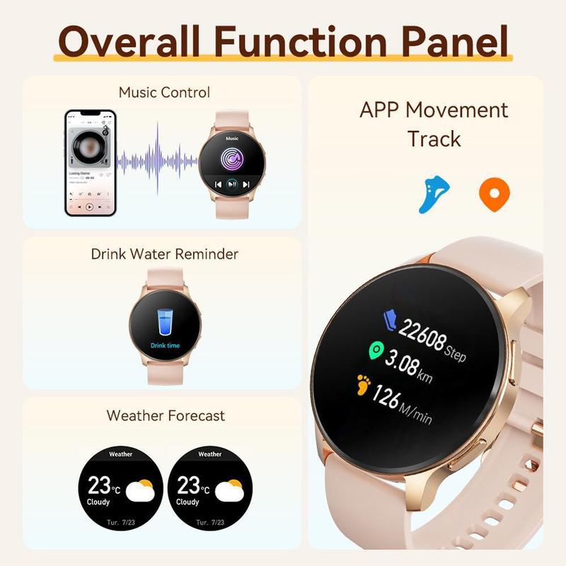 Smart Watch for Women Fall Gift, BT Smartwatch Make Receive Calls, 1.32