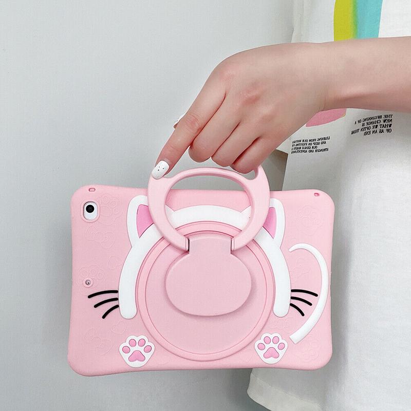 Kids Cute Tablet Case For iPad 5th 6th 7th 8th 9th 10th Generation Rugged Stand