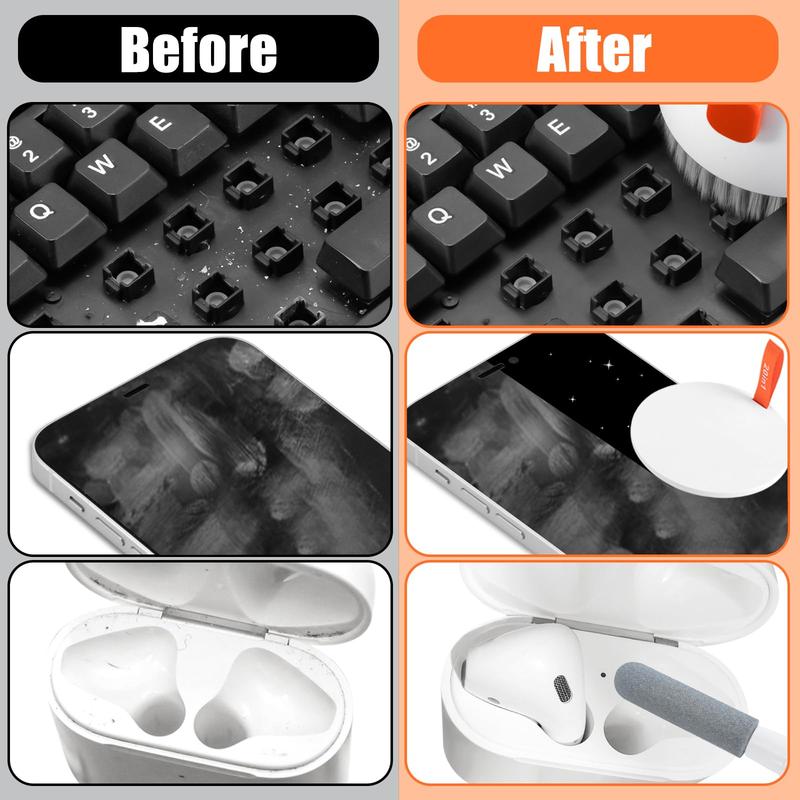 Laptop Phone Screen Cleaner Kit, Computer Keyboard Brush Cleaning Spray for iPhone AirPods MacBook iPad, 20-in-1 Electronic Device Clean Tool for Camera PC Monitor Earbud TV Tablet Car Screens, christmas gift ideas Black Friday Deals tiktok shop store