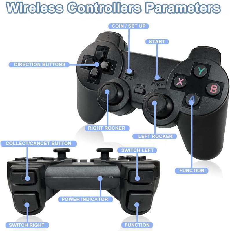 [2500+Sales]M8 PRO Game Console -PlayGameStick,Nostalgia Stick Game,9ClassicEmulators,4K HDMl Output,Plug and PlayVideoGame Stick Built in 20000+ Games with2.4GWireless Controllers(64G) tiktokshopgamersupermario family retrogames