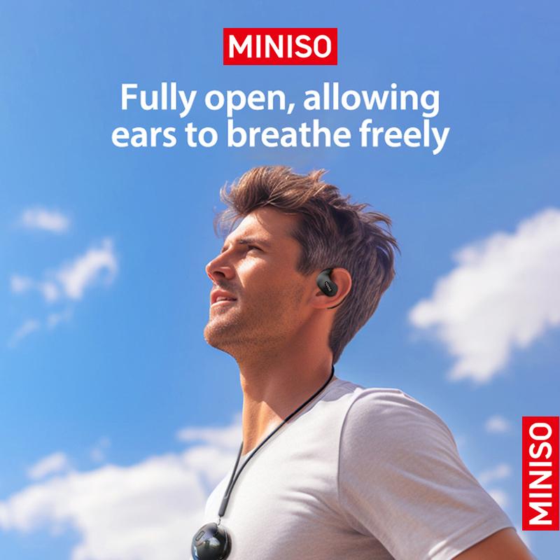 MINISO X15 Pro Translation Earphone Wireless Bluetooth 5.4 OWS Waterproof Sport Headsets Support 148 Languages Real Time Bluetooth Translation Support Playing Music Phone Calls Headphones Noise Reduction Headphones with Mic