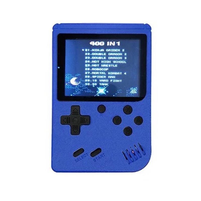 Handheld Game Console Retro Nostalgia Classic Mini Single and Double Player Game Console Built-in 400 Games Screen Rechargeable Rechargeable Game Boy