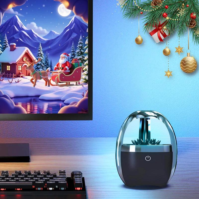 Creative Ferrofluid BT Speaker, Small Wireless Speaker with 4 Lighting Effects, Portable Speakers, 2000mAh Battery Type-C Charging Bluetooth-compatible Speaker for Desktop Decoration