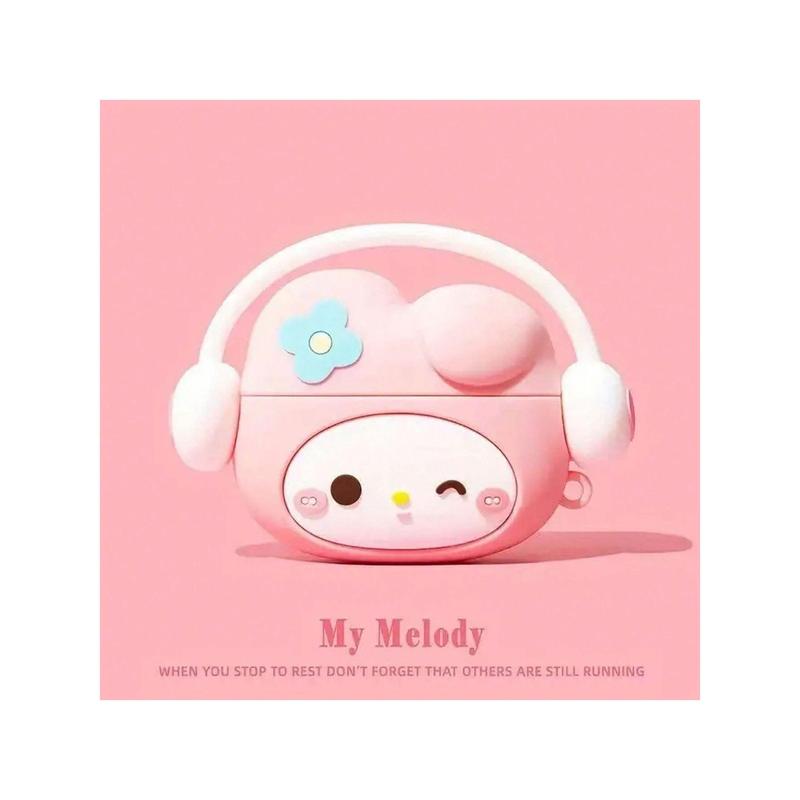 Lucky Numbers Sanrio Character AirPods Case – Hello Kitty, Kuromi, My Melody, for AirPods Pro & 3, Impact-Resistant Headphone Silicone