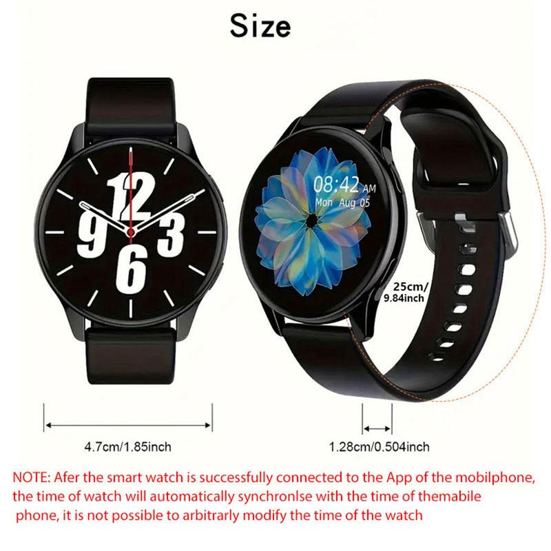 Multifunctional Smart Watch, Fashion Digital Watch with Wireless Call Dial, Incoming Call Alert & Rejection, Compatible with iPhone Andriod