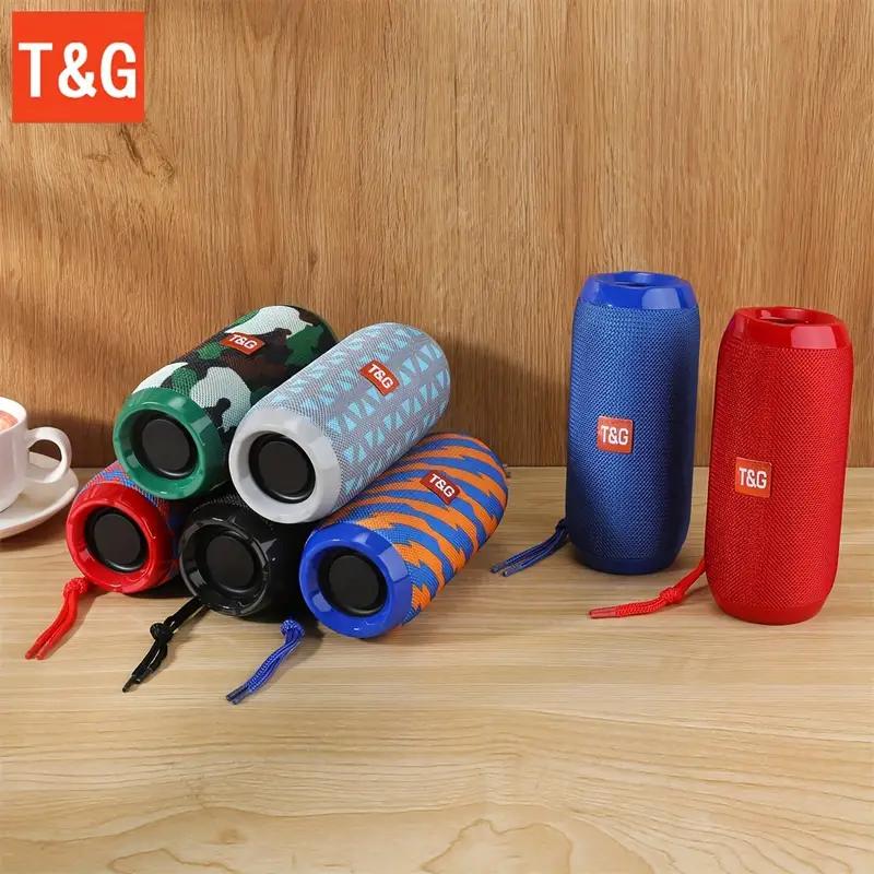 TG117 Portable Wireless Speaker, TWS Stereo, Built - In Mic For Calls - FM Radio, TF Card, USB Playback - Ideal For Use