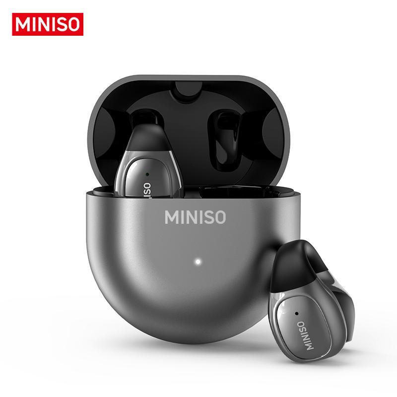 MINISO X31 Wireless Ear Clip Bone Conduction Earphone, Noise Cancelling Bluetooth-compatible Earbuds, HiFi Sound Quality Earbuds for Calling, Exercising