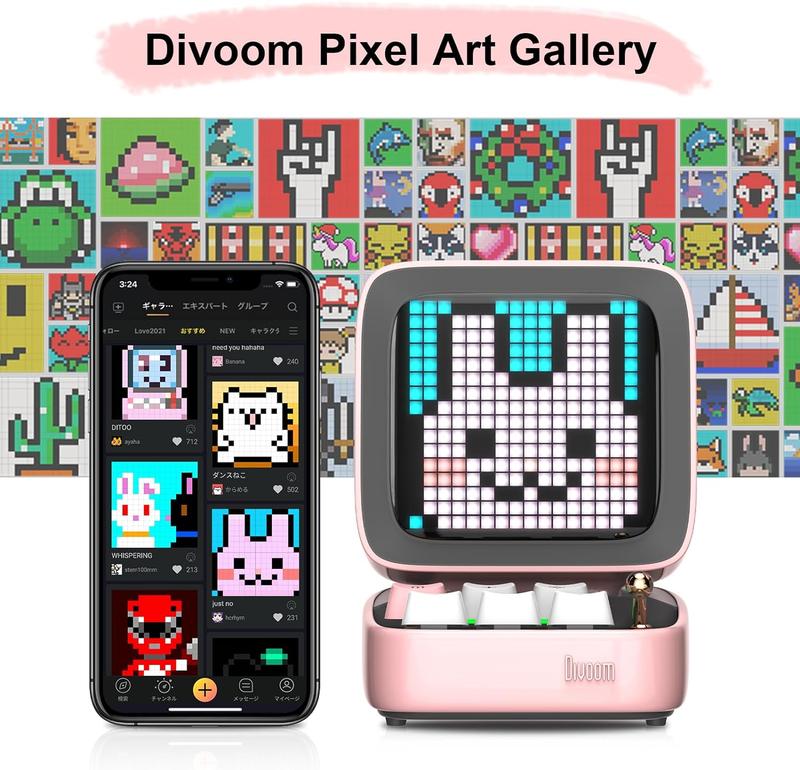 Divoom Ditoo-Pro Retro Pixel Art Bluetooth Speaker