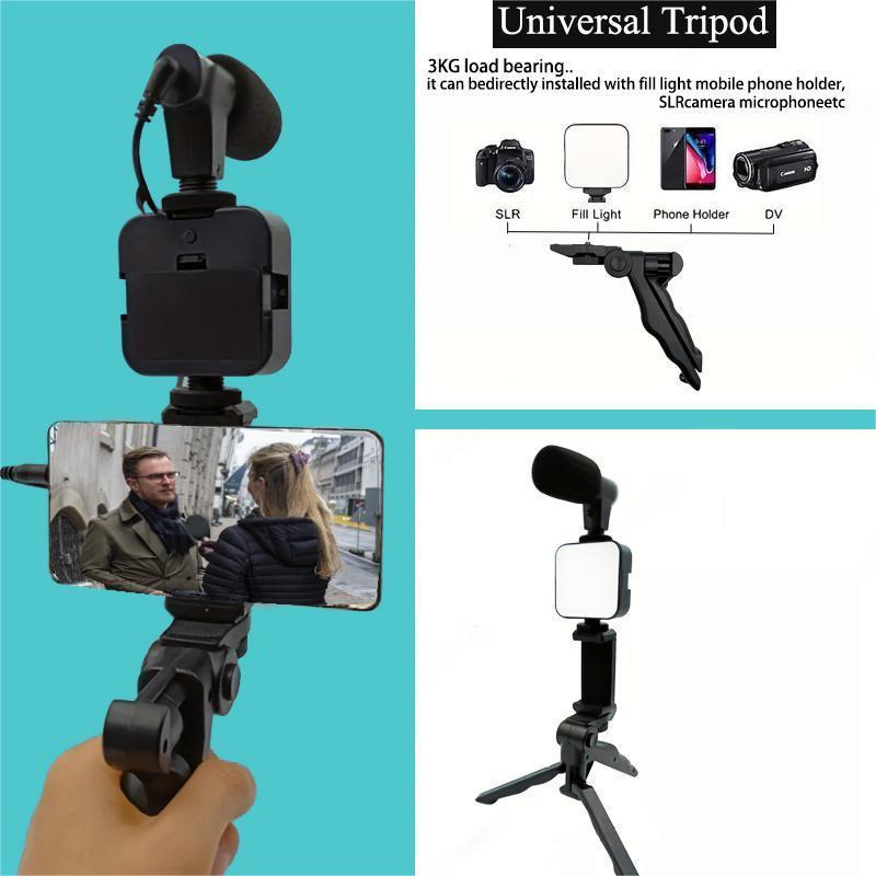 Selfie Stick Tripod LED Selfie Pocket Light Without Battery, Wireless Remote Control Tripod Stand With Selfie Light, Adjustable Tripod With Fill Light, Selfie Accessories For Phone Digital Camera