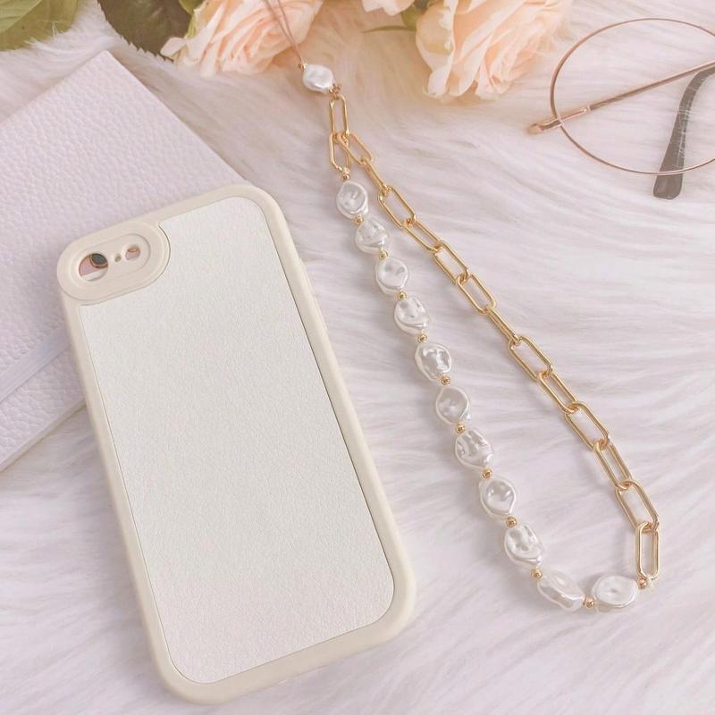 Faux Pearl Decorative Phone Chain, Anti-lost Phone Lanyard, Phone Strap for Women & Girls, Fashion Phone Accessories for Daily Use