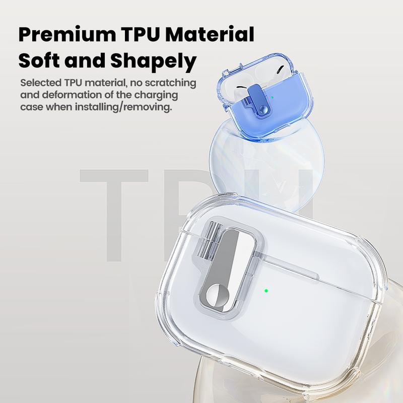 Compatible with AirPods Pro 2nd Gen Protective Case , with Lock for AirPod Gen 2 Charging Case 2023, 2022