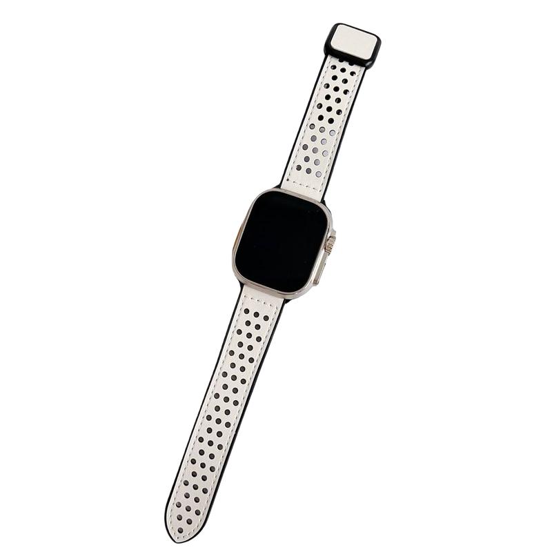 [Band only] Silicone Watch Band,Fashion Watch Band for Fits i Watch Band 38 40 41 42 44 45mm Accessories Wearable